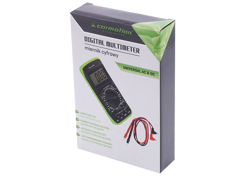 CARMOTION digitális elektromos multiméter LCD-kijelzővel