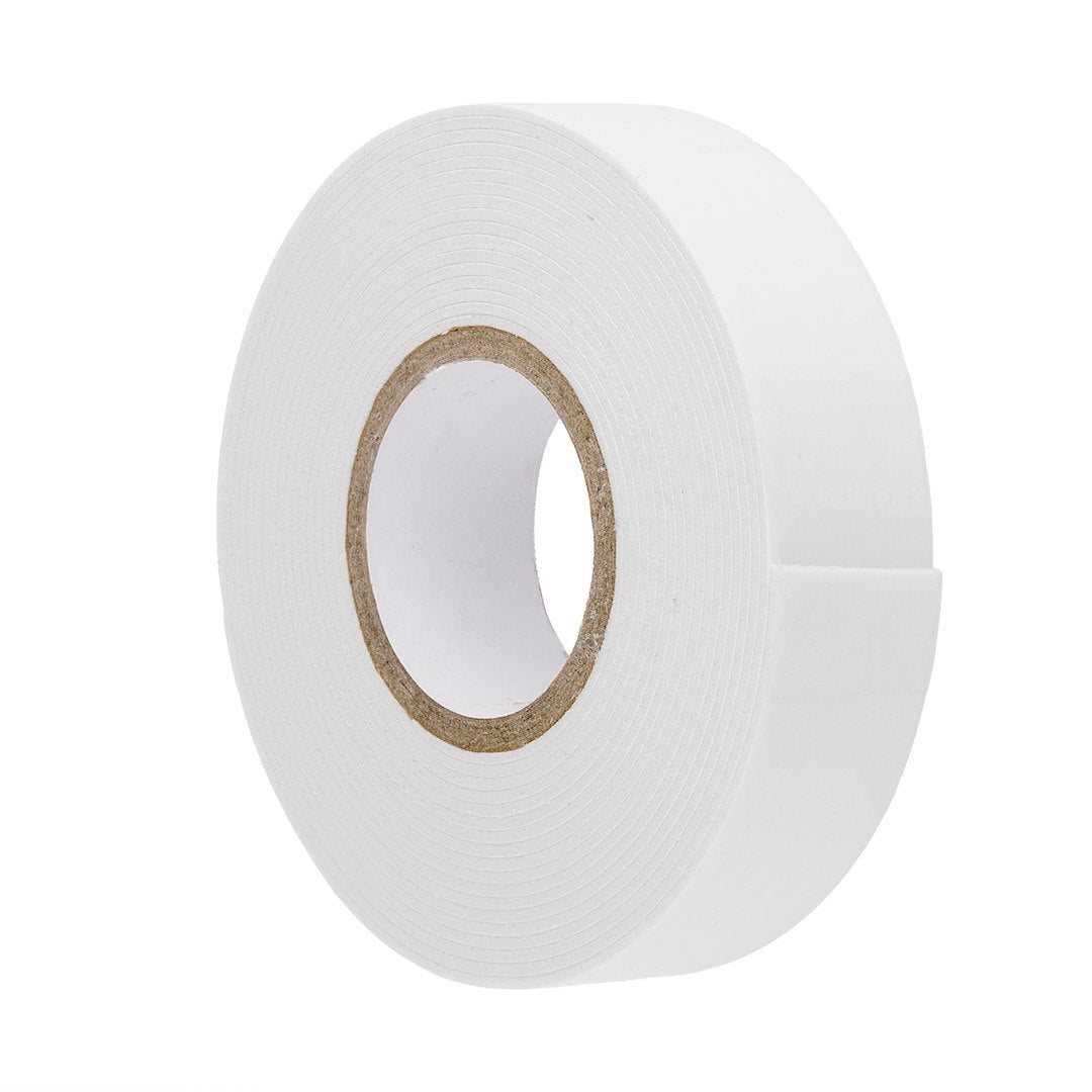 Fehér kétoldalas habszalag 1 mm x 19 mm x 3 m