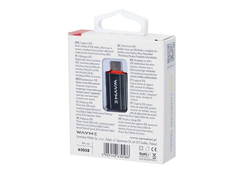 USB-C–USB adapter OTG kapcsolathoz