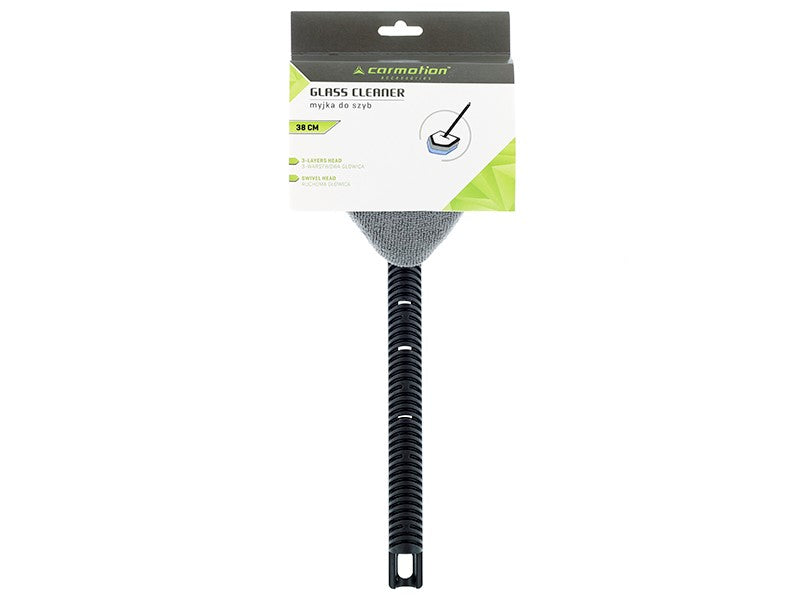 CARMOTION ablaktisztító szivaccsal, mikroszálas fejjel és 38 cm-es nyéllel