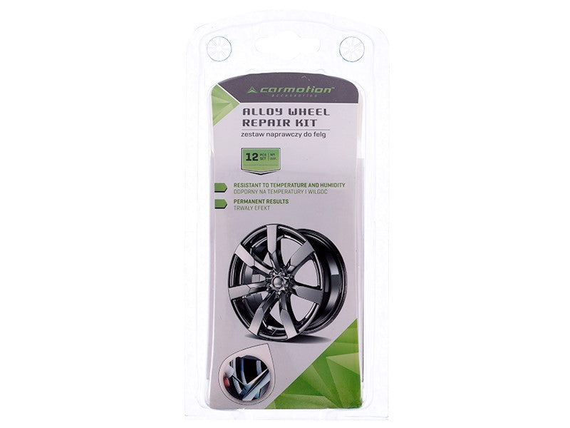 A 12 részes könnyűfém felni javítókészlet tartalma