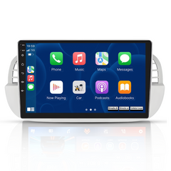 Fiat 500 07-15 - 9" rádió Apple CarPlay és Android Auto funkcióval