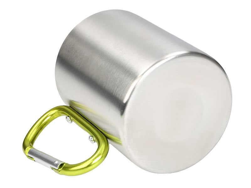 Duplafalú fém acélbögre 300 ml űrtartalommal