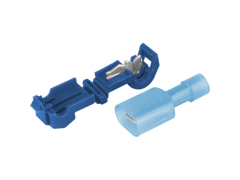 Kék T-típusú gyorscsatlakozók 2,5–4,0 mm² vezetékekhez, 5 db