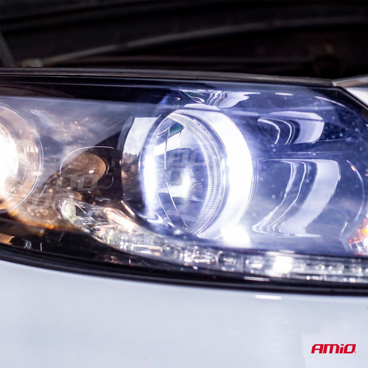 H4 COB LED-forlygte monteringsdetalje