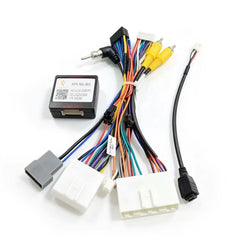Rádiókábel CANBUS egységgel Nissan modellekhez – 20 tűs, USB-, FM- és RCA-adapterrel 
