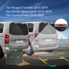 Tolatókamerarendszer Peugeot / Citroën / Toyota (2016–2019) számára 