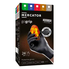 Sorte GoGrip ONE-BY-ONE nitrilhandsker i størrelse XL