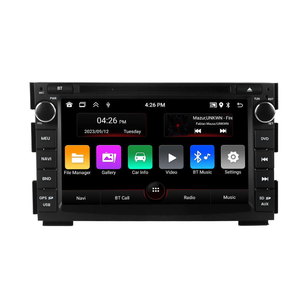 Kia Ceed/Venga 10-16 - 7" Radio m. Apple CarPlay og Android Auto – Bilmedie.dk