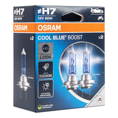 Osram H7 Cool Blue Boost 12 V 80 W halogén izzók PX26d foglalattal