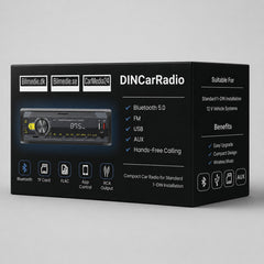 Connect 1-DIN autórádió Bluetooth 5.0-val, FM-mel, USB-vel, AUX-szal és kihangosítóval 