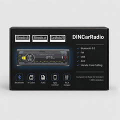 Connect 1-DIN autórádió Bluetooth 5.0-val, FM-mel, USB-vel, AUX-szal és kihangosítóval 