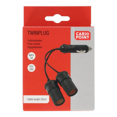 Carpoint dupla aljzat 2x12/24V 8A 