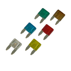 Carpoint mini lapos biztosíték készlet, vegyes 7,5–30 A, 6 db 