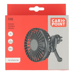 Carpoint rácsos ventilátor USB-A csatlakozóval, Ø10,5 cm, 5 V 