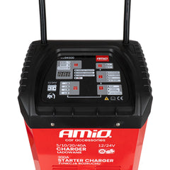 AMiO akkumulátortöltő indításrásegítővel 12/24 V – 40 A / 300 A 