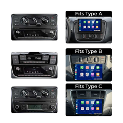 VW Up/Seat Mii/Skoda Citigo 17-23 - 9" rádió Apple CarPlay és Android Auto funkcióval