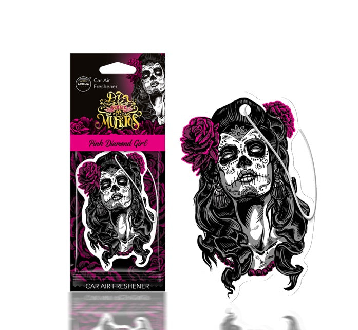 Aroma Car Dia de los Muertos Pink Diamond Girl autóillatosító