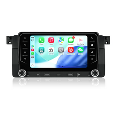 BMW E46 - 7" autorádió (2026-os modell) Apple CarPlay és Android Auto támogatással 