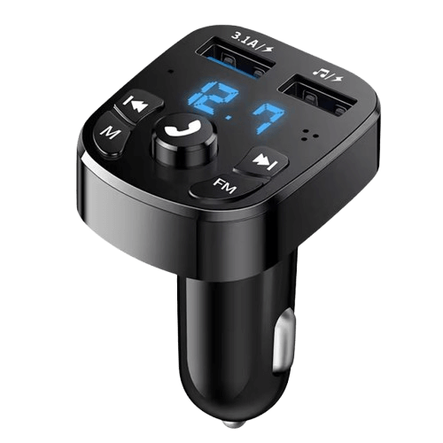 12V-os szivargyújtós töltő beépített Bluetooth-transzmitterrel – Bilmedie.dk