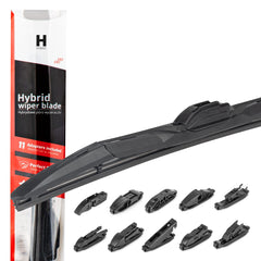 Hybrid viskerblad på 700 mm med 11 adaptere
