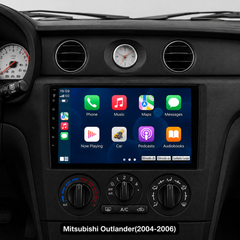 Mitsubishi Outlander 2004-2006 – 9" rádió Apple CarPlay és Android Auto támogatással 