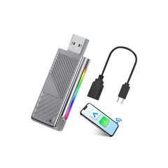 Vezeték nélküli CarPlay és Android Auto adapter – USB dongle gyári vezetékes CarPlay rendszerhez 
