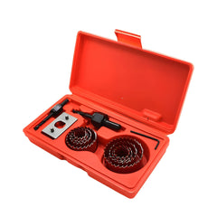 Körkivágó készlet 19–64 mm – 8 részes, központfúróval és adapterrel 