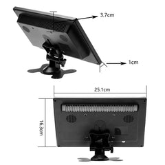 10,1" HD LCD monitor – mini kijelző autóba, TV-hez és számítógéphez 