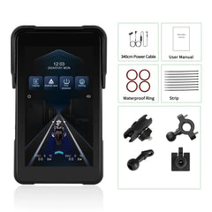 5"-os motorkerékpár kijelző CarPlay-jel és Android Autóval 
