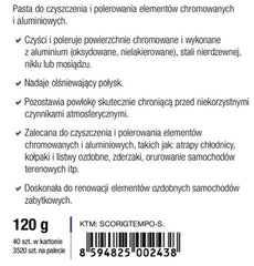 TEMPO polerpasta til krom, aluminium og metaloverflader