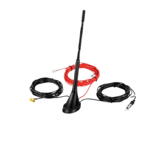 Bil-tagantenne – 29 cm, 5 meter ledning, DAB/DAB+/FM/AM med fleksibel montering og SMB-stik.